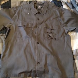 Genuine Harley Davidson Shop Style Button Down Short Sleeve Shirt